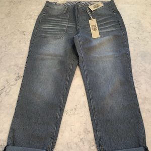 Vintage America jean- pinstriped . Size 6/28 with stretch .